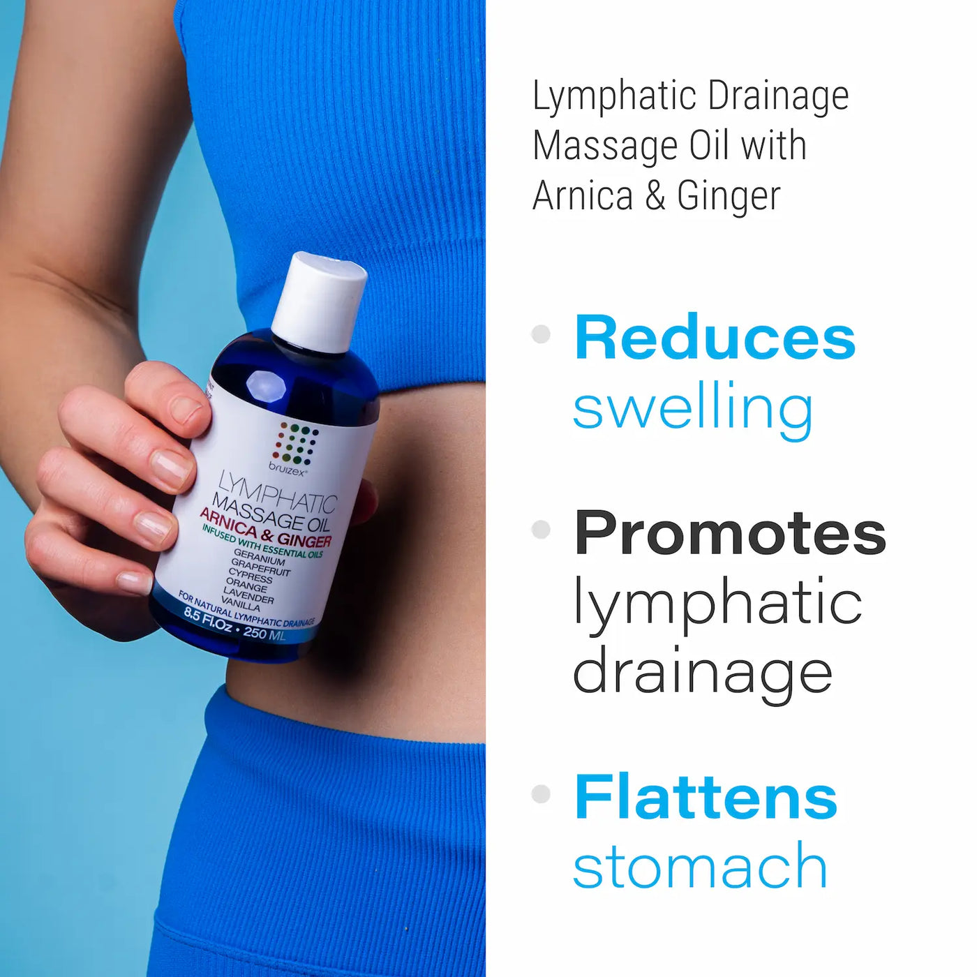 Lymphatic Massage Oil with Arnica & Ginger