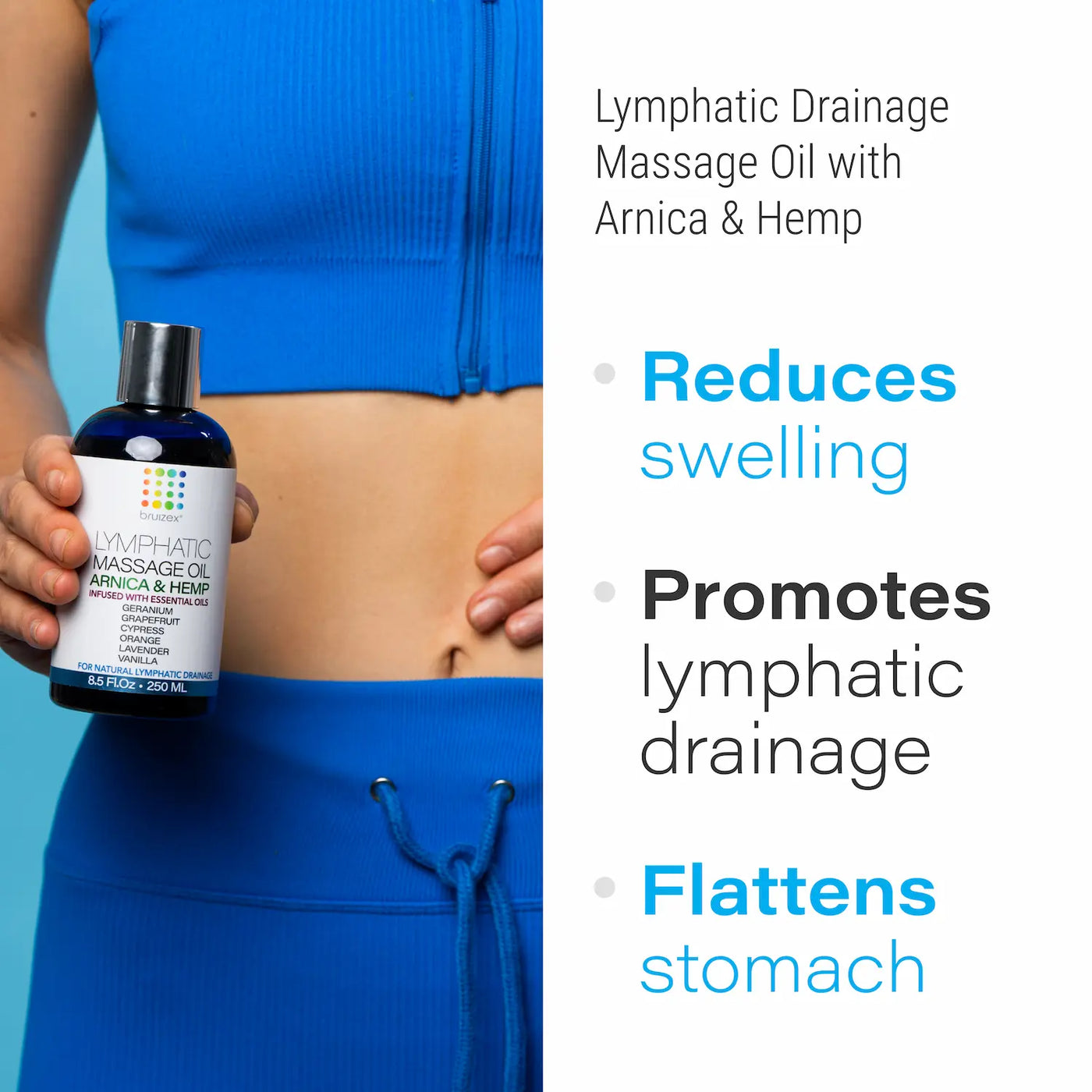 Lymphatic Massage Oil with Arnica & Hemp