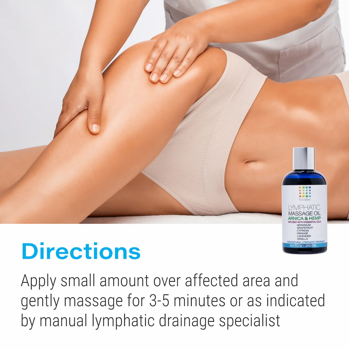 Lymphatic Massage Oil with Arnica & Hemp