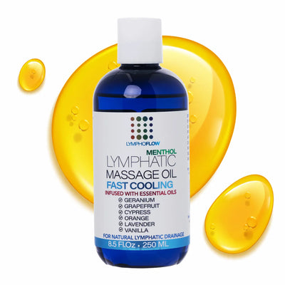 Lymphatic Massage Oil with Cooling Menthol