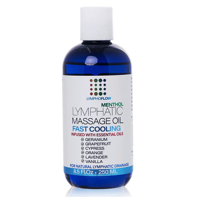 Lymphatic Massage Oil with Cooling Menthol (Wholesale) | 25 Bottles