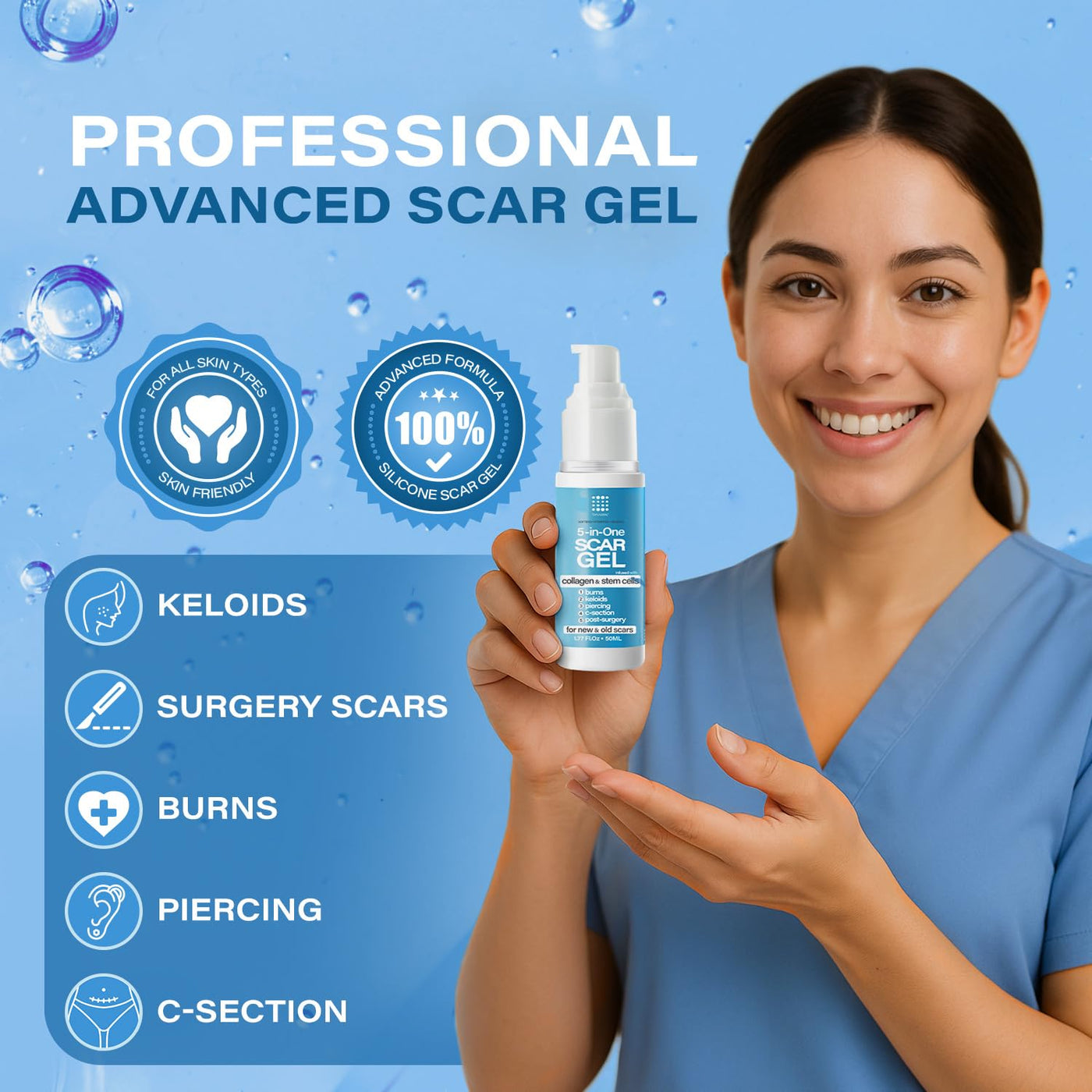 5-in-1 Scar Cream for Surgical Scars