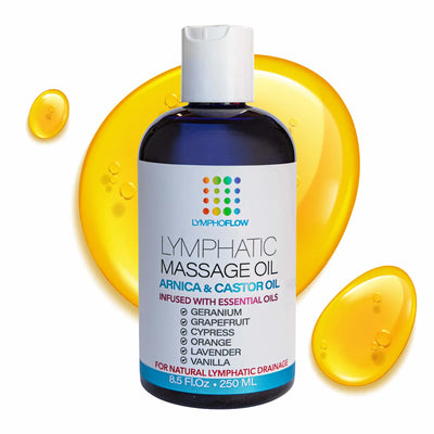 LYMPHATIC MASSAGE OIL WITH ARNICA & CASTOR OIL