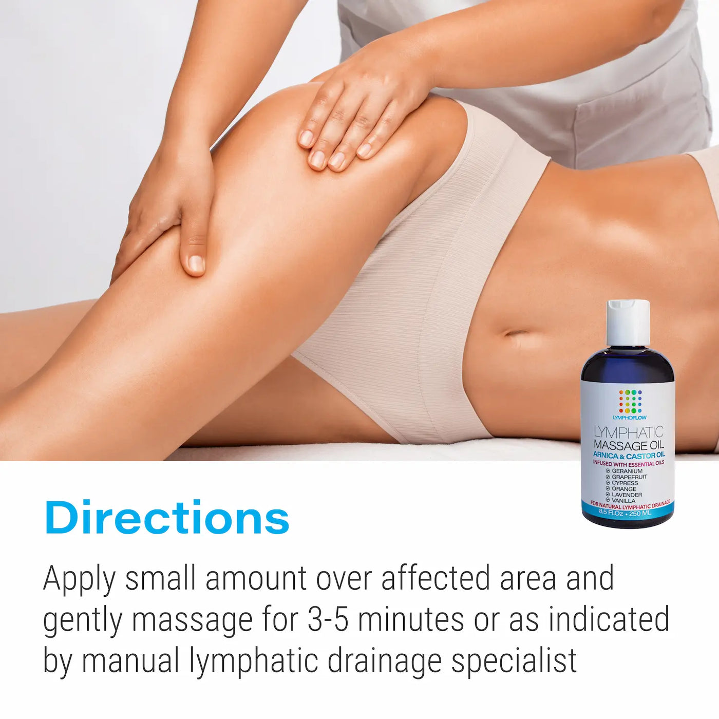 LYMPHATIC MASSAGE OIL WITH ARNICA & CASTOR OIL