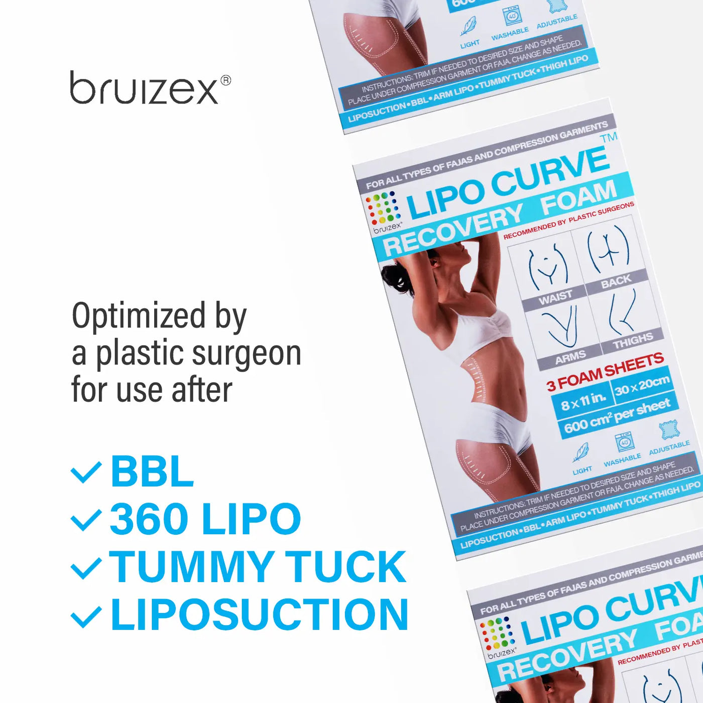 Lipo Curve Foam Pads