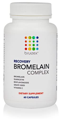 Bromelain & Quercetin Recovery Complex I Post Surgery Recovery I Bruising, Swelling, Lymphatic Drainage I Non GMO 60 caps