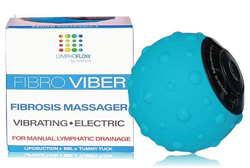 Bruizex Fibrosis Lymphatic Massager, FibroViber, Handheld Vibrating Body Massage Ball for Fibrosis Treatment, Lymphatic Drainage Tool for Post Surgery Recovery After Liposuction, BBL,Tummy Tuck