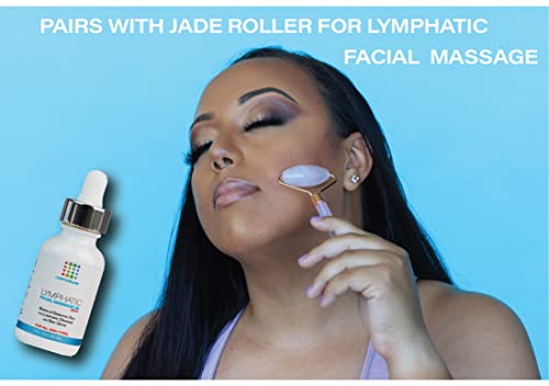 Facial Lymphatic Drainage Oil for Gua Sha Massage, Lymphatic Essential Oils with Jojoba & Coconut Oils Blend, Use with Face Jade Roller, Quartz Gua Sha & Other Facial Message Tools, 1 Fl Oz