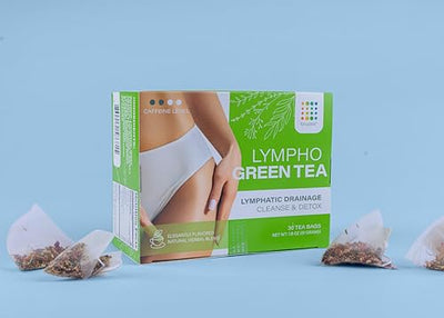 Bruizex Lymphatic Tea: natural herbal tea blend for lymphatic system health, support & drainage, cleanse and detox I For liposuction, BBL, tummy tuck, lipedema, lymphedema I 30 Tea Bags