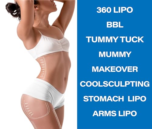 Bruizex Lipo Curve Post Surgery Compression Abdominal Board, Ab Board Post Tummy Tuck, BBL, & Liposuction, Compatible with Faja & Compression Garments, Use with Lipo Foam Pads & Lymphatic Massage Oil