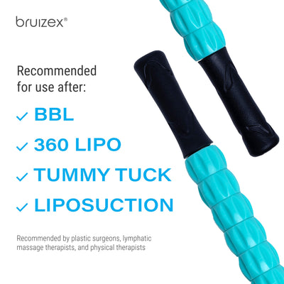 Lymphatic Drainage Massage Roller Stick for Post Liposuction & Fibrosis Treatment, Surgery Recovery 360 Lipo, Tummy Tuck & BBL, Lipo Foam, Compression Garment, FAFA Compatible