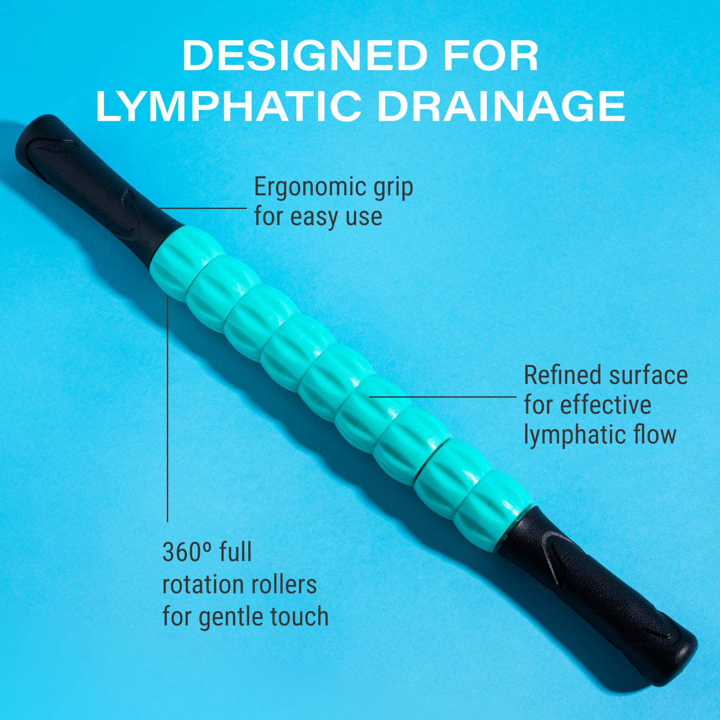 Lymphatic Drainage Massage Roller Stick for Post Liposuction & Fibrosis Treatment, Surgery Recovery 360 Lipo, Tummy Tuck & BBL, Lipo Foam, Compression Garment, FAFA Compatible