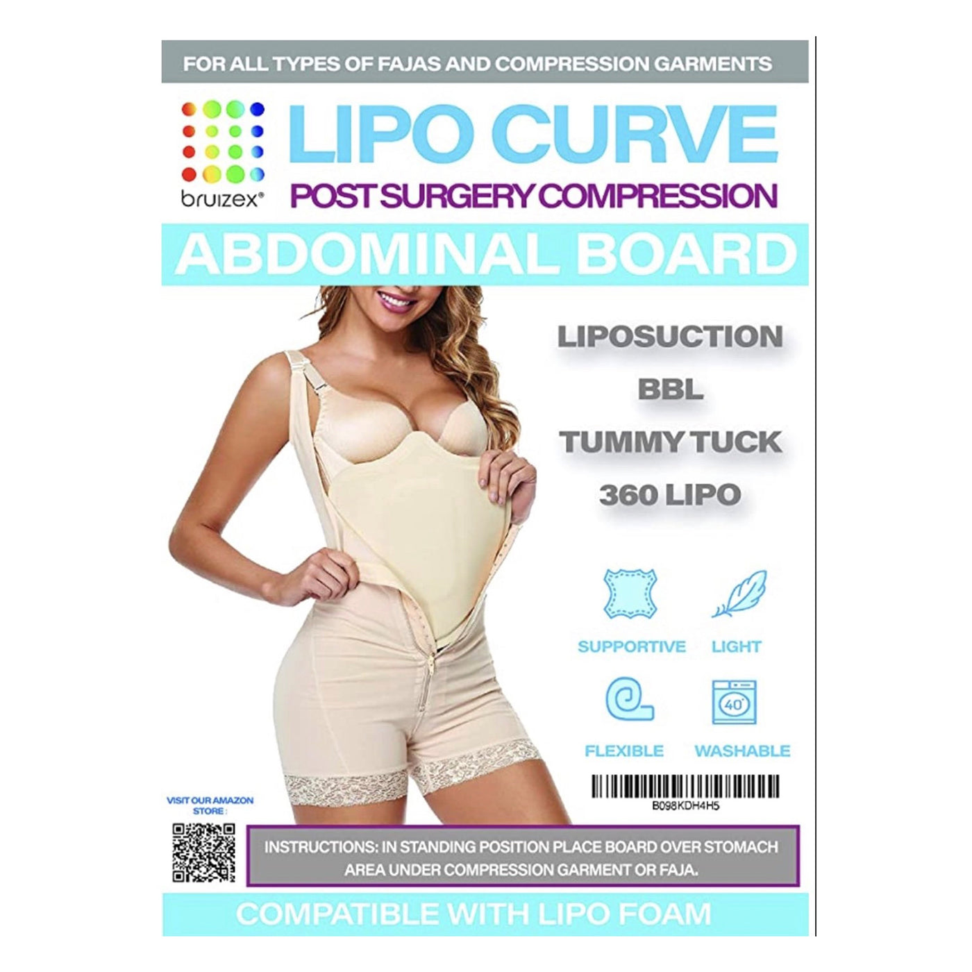 Lipo Foam Post Surgery Compression Pads For Liposuction Support, Lipo Foam  Board