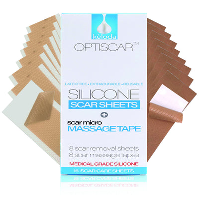 Optiscar Silicone Sheets + Scar Massage Tape