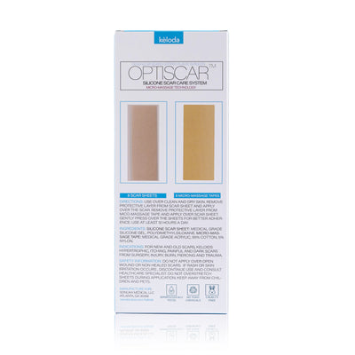 OPTISCAR: Scar Removal Silicone Sheets with Scar Massage Tape - Bruizex